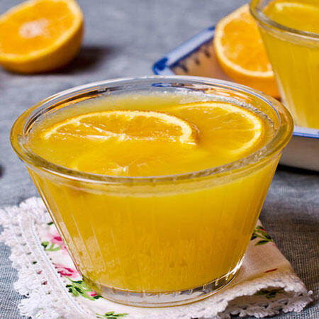 Fruchtiges Orangendessert