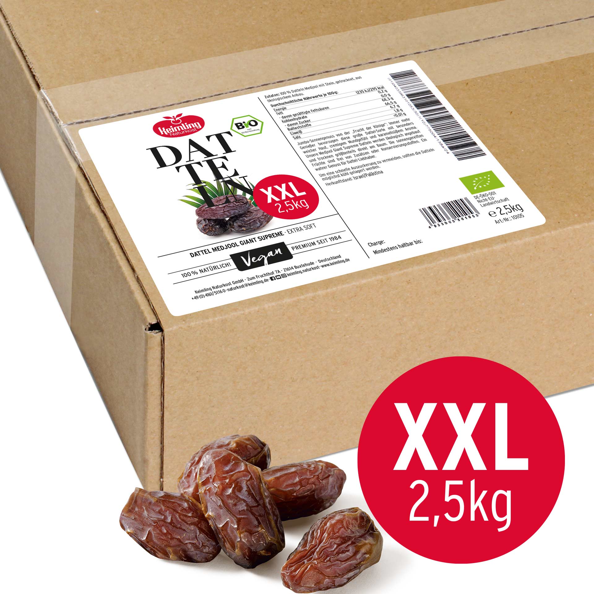 Datteln Medjool Giant Supreme 2.5 kg