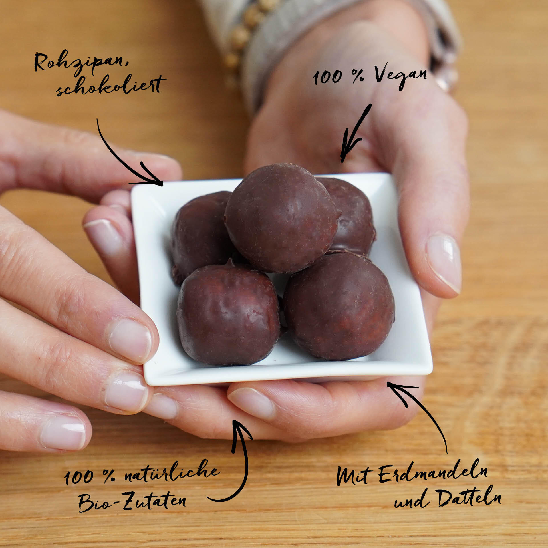 Vegan Choco Bites Rohzipan, bio 200 g