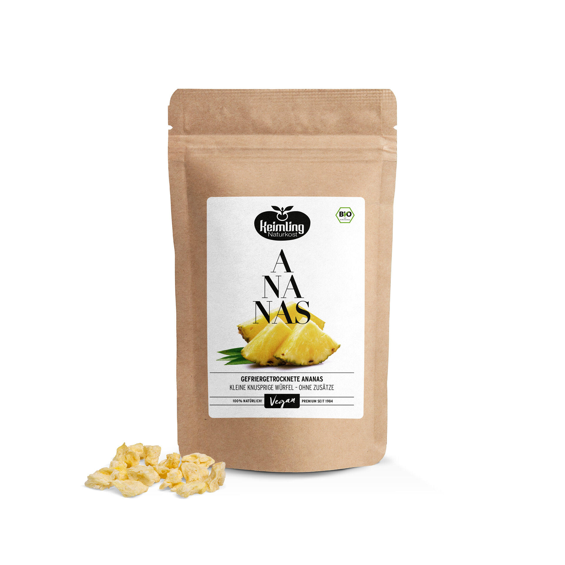 Ananas gefriergetrocknet bio