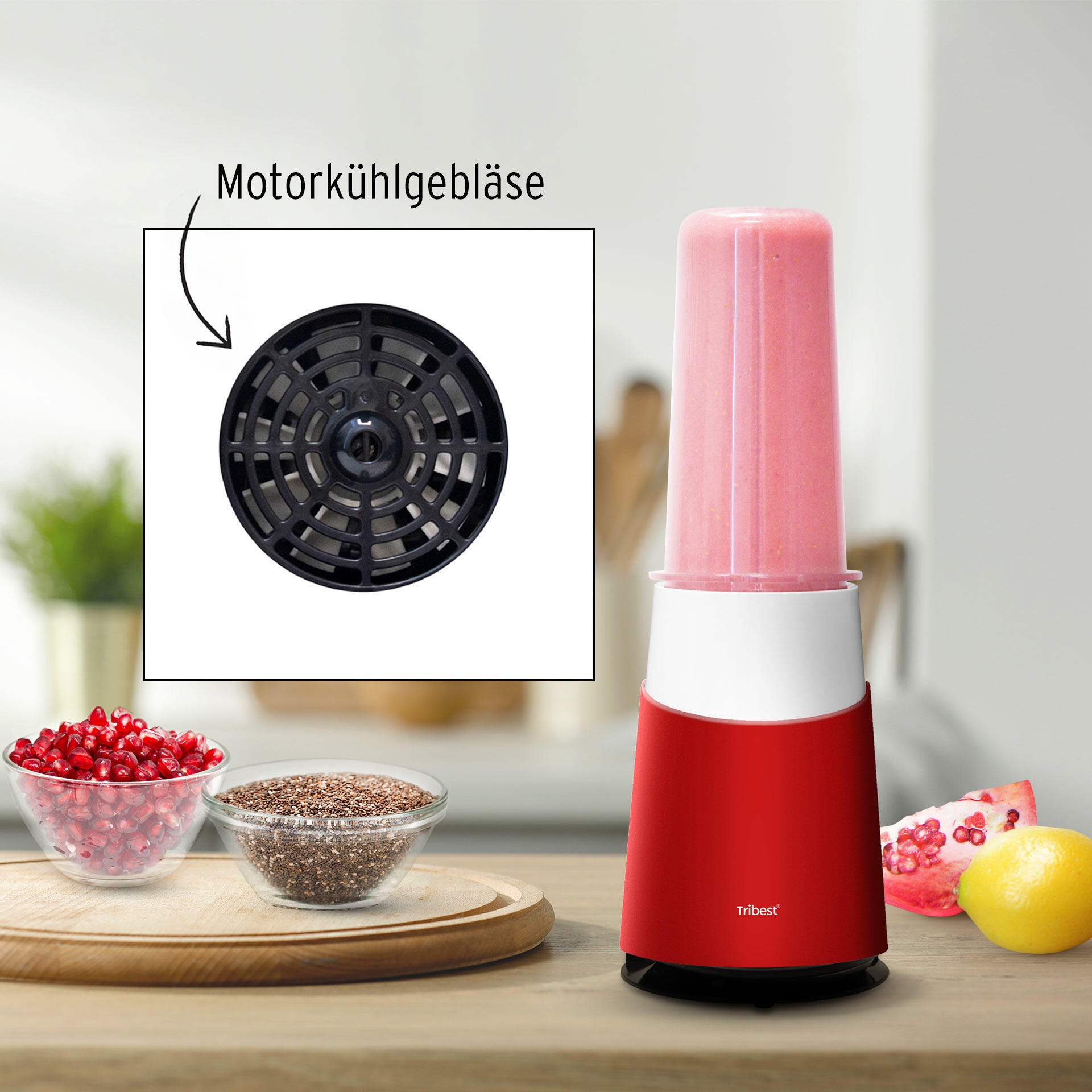 Tribest Personal Blender 420 rot