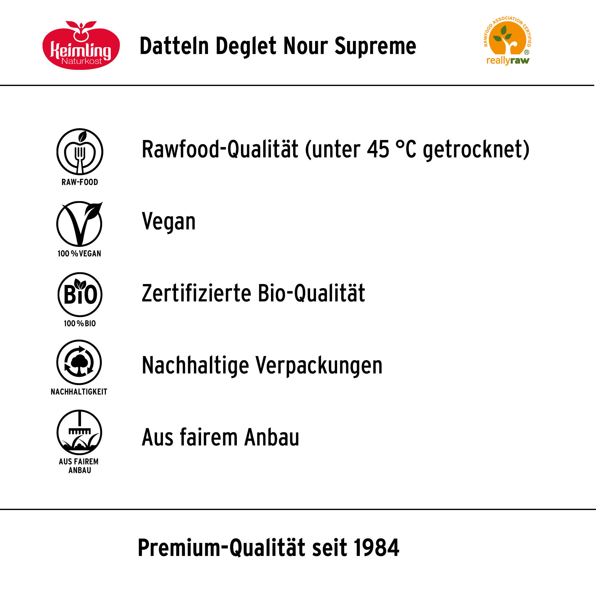 Datteln Deglet Nour, entsteint 2.5 kg Datteln Deglet Nour, entsteint 2.5 kg