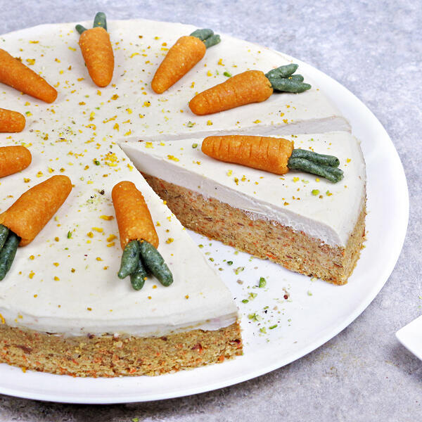 Rohköstlicher Rüblikuchen