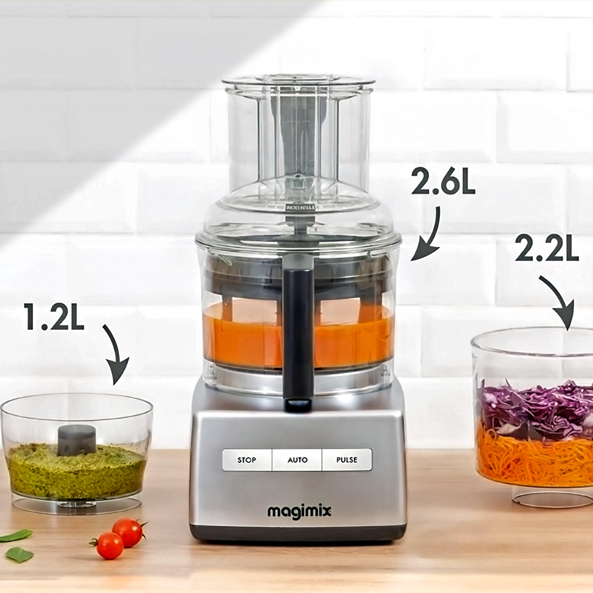 Magimix Cuisine Système 3200XL - Chrome-Matt mit schweizer Adapter Magimix Cuisine Système 3200XL - Chrome-Matt mit schweizer Adapter