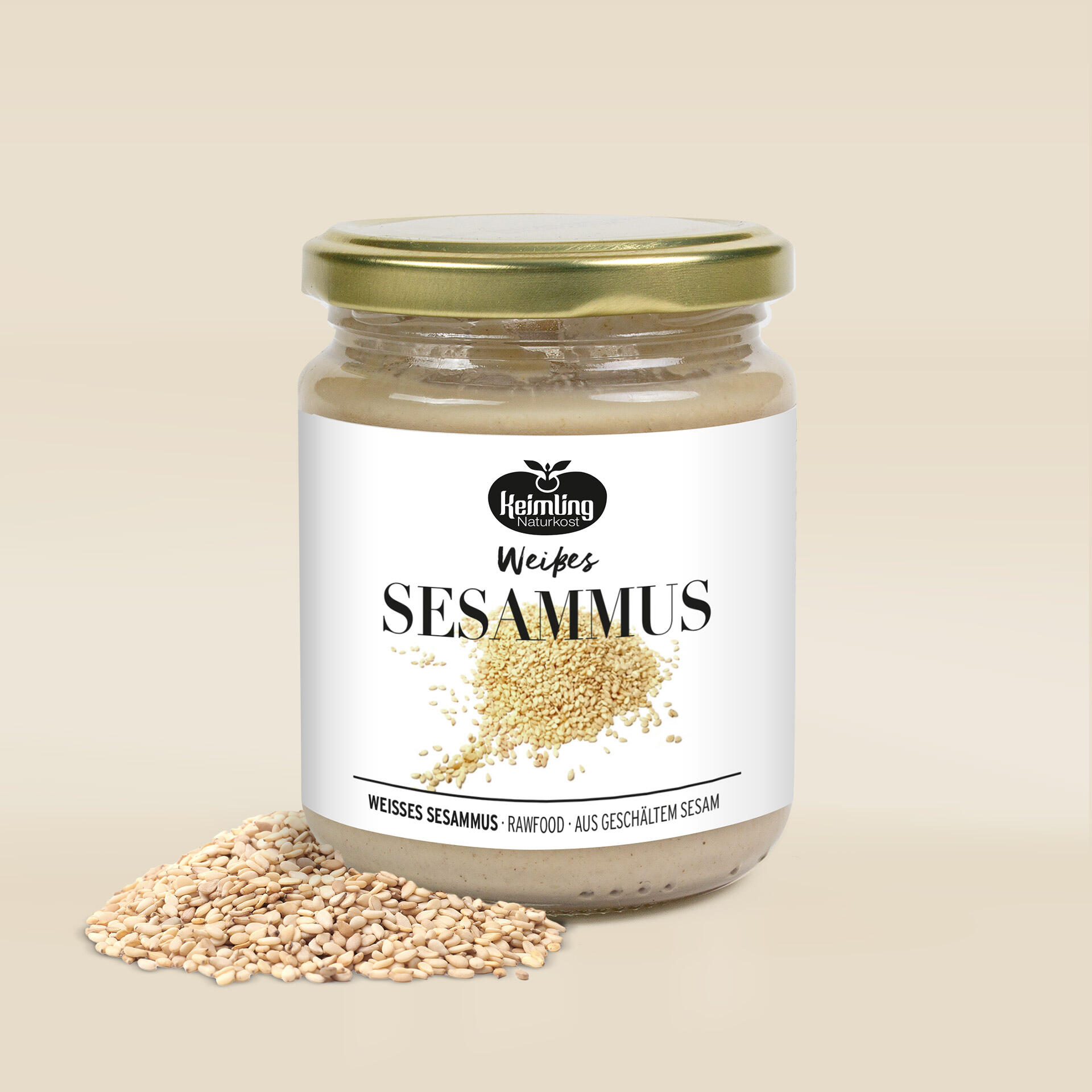 Weißes Sesammus Tahini, bio 250 g