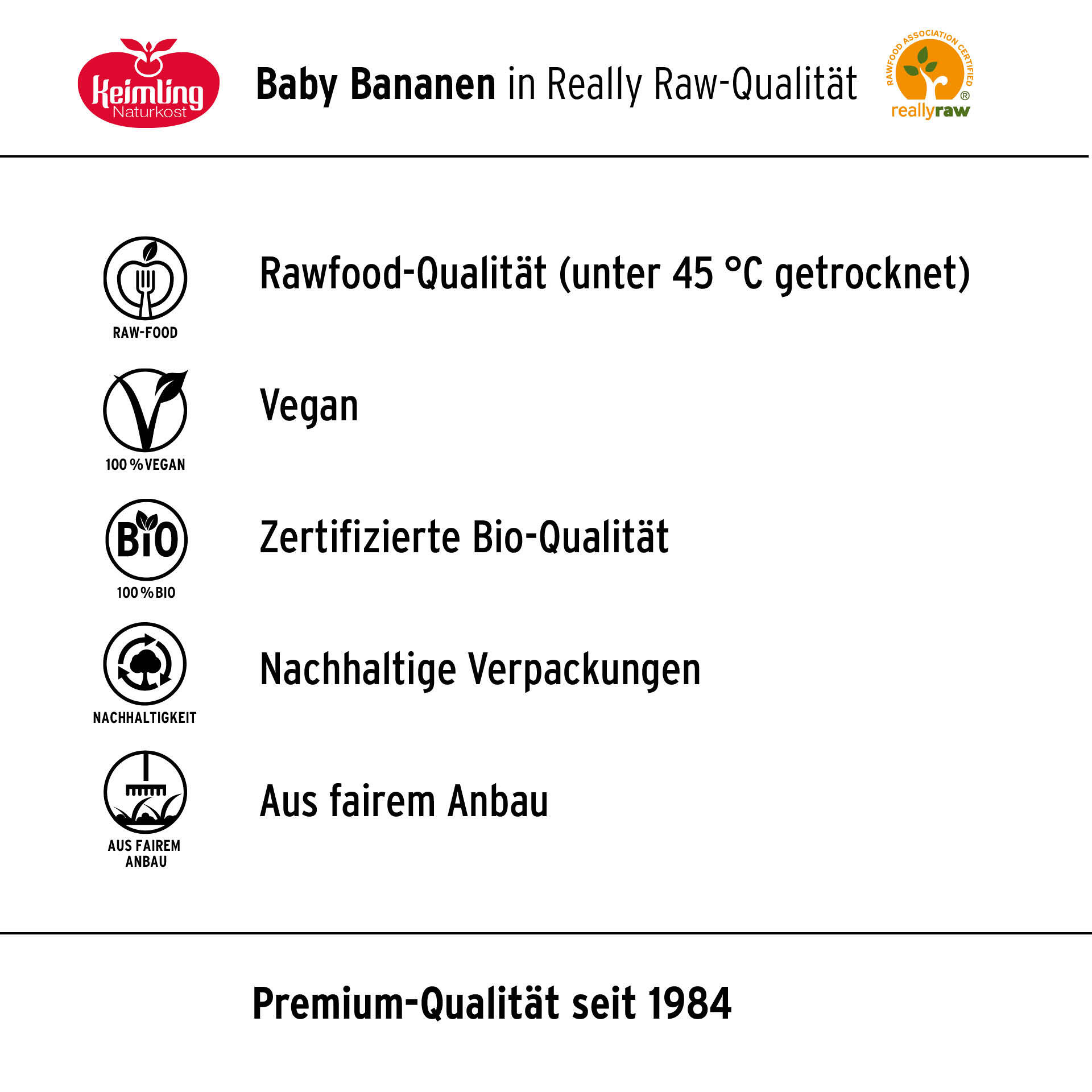 Baby Bananen, bio 250 g Baby Bananen, bio 250 g
