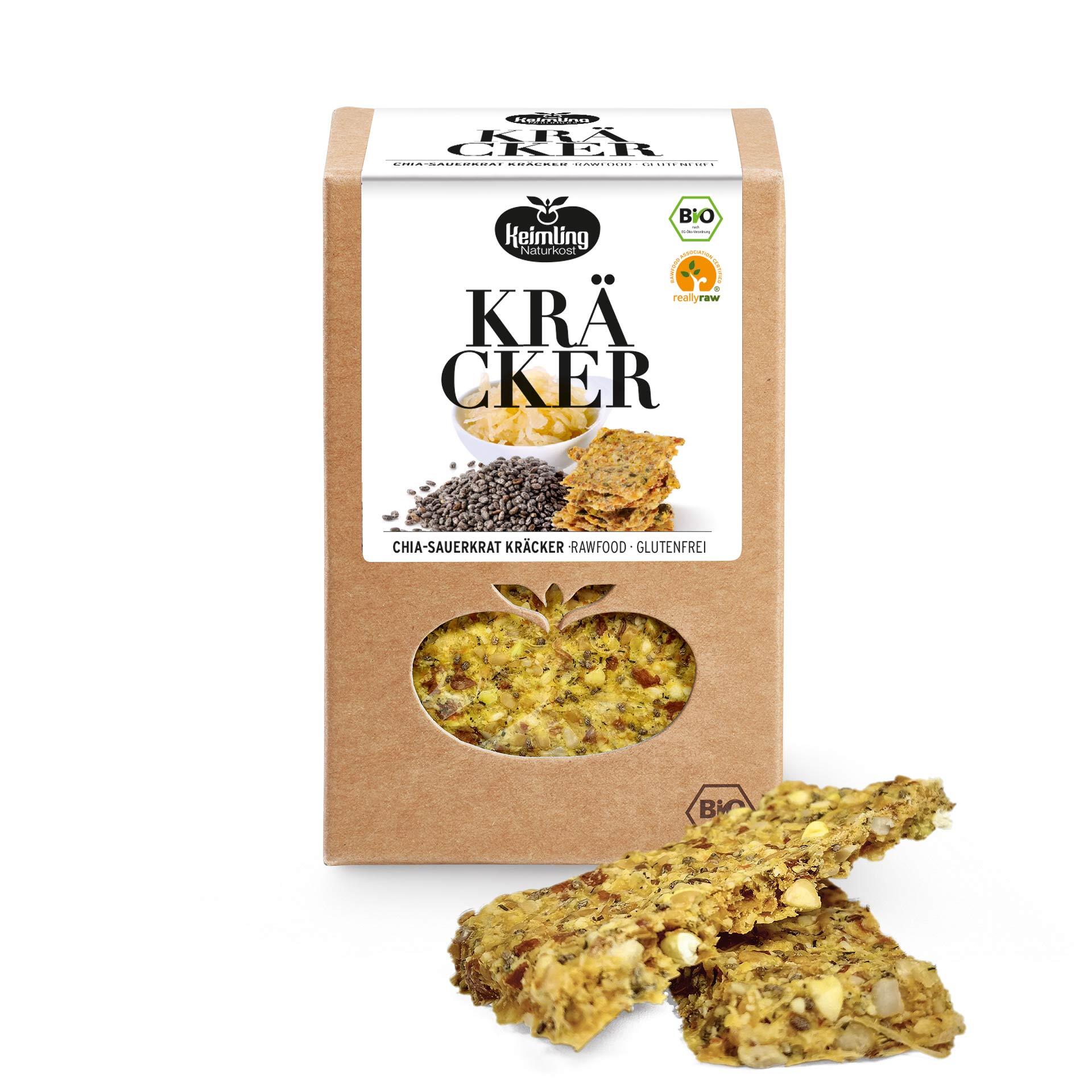 ChiaSauerkraut Kräcker, bio 120 g online kaufen im Keimling Shop