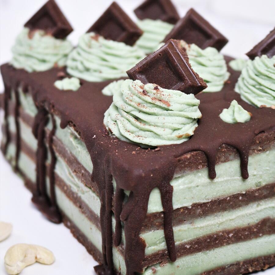 After Eight Schoko Creme Kuchen, roh-vegan After Eight Schoko Creme Kuchen, roh-vegan