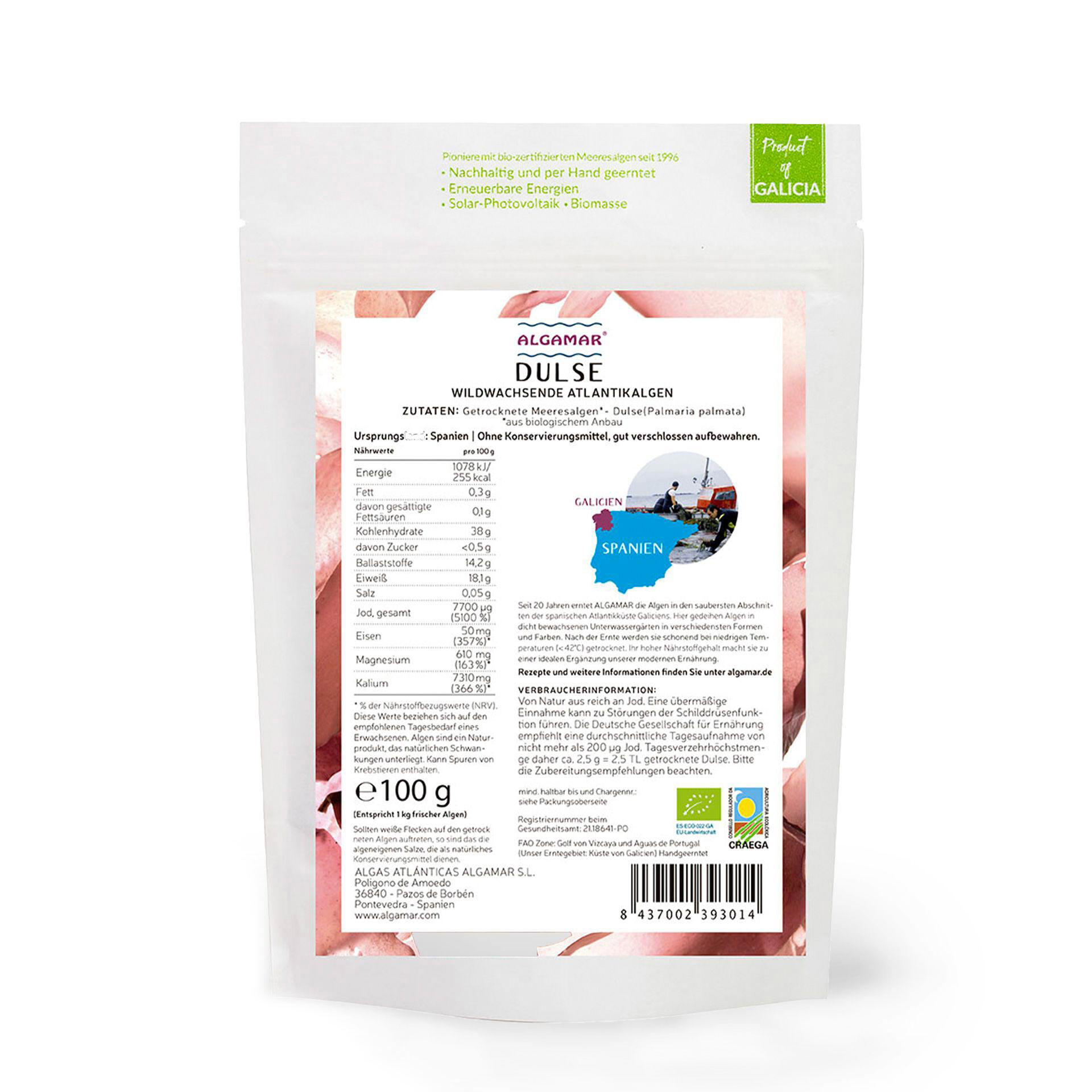 Dulse Algen (Lappentang), 100 g Dulse Algen (Lappentang), 100 g