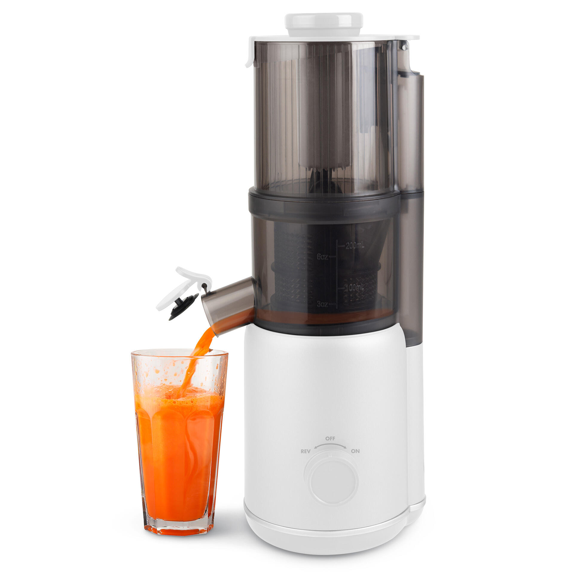 Tribest Shine Multi-Batch Compact Cold Press Juicer white