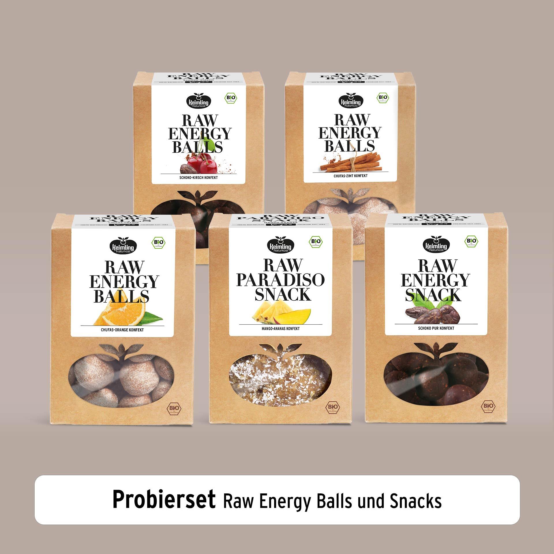 Probierset Raw Energy Balls & Snacks, bio 1000 g