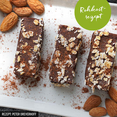 Rohkost-Rezept: Schoko Schmelz Stangen