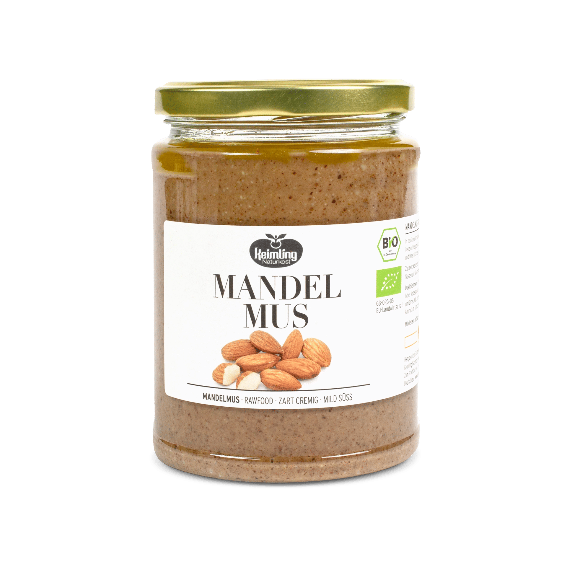 Rohkost Mandelmus, braun 500 g