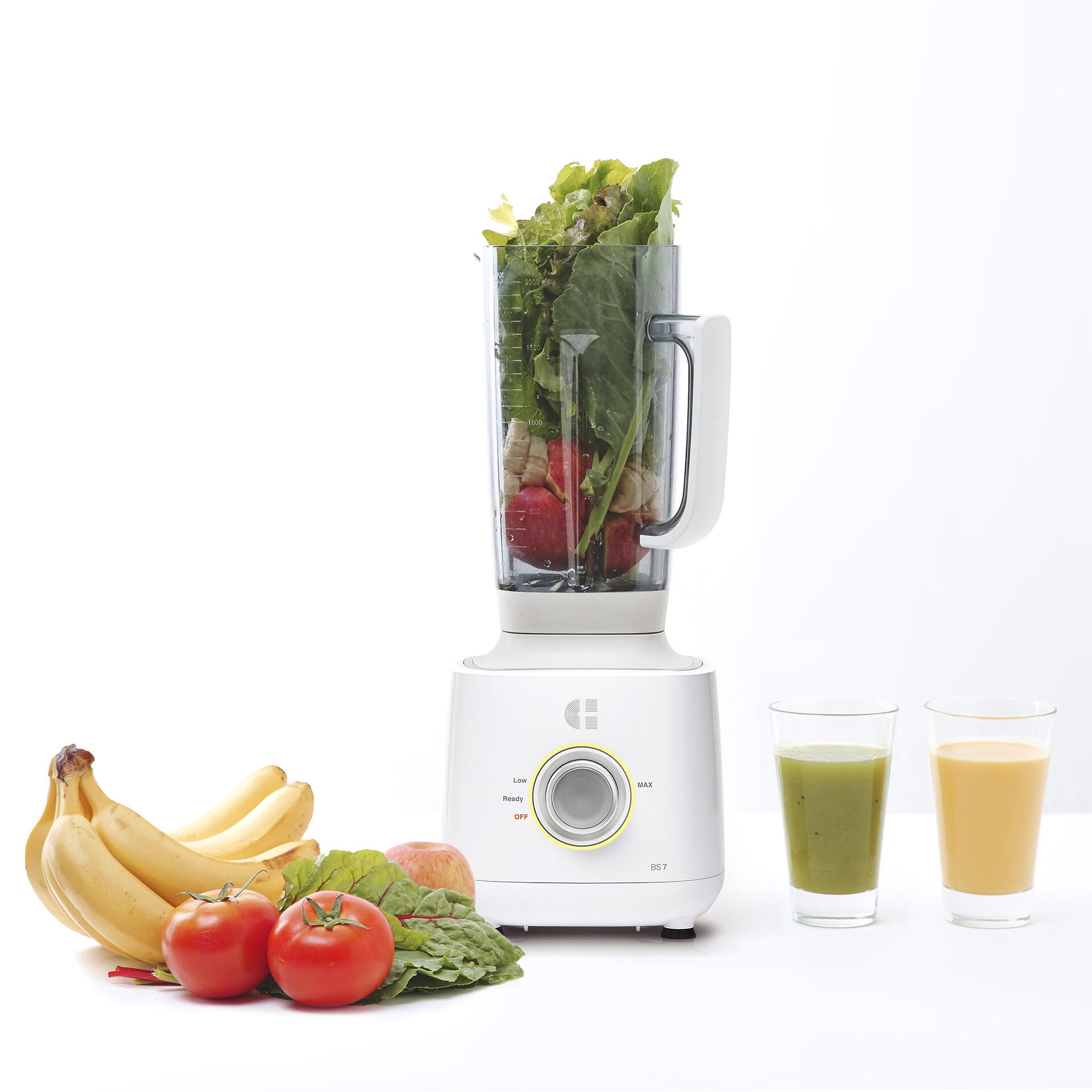 CI BS7 Power Blender dekoriert und gefüllt