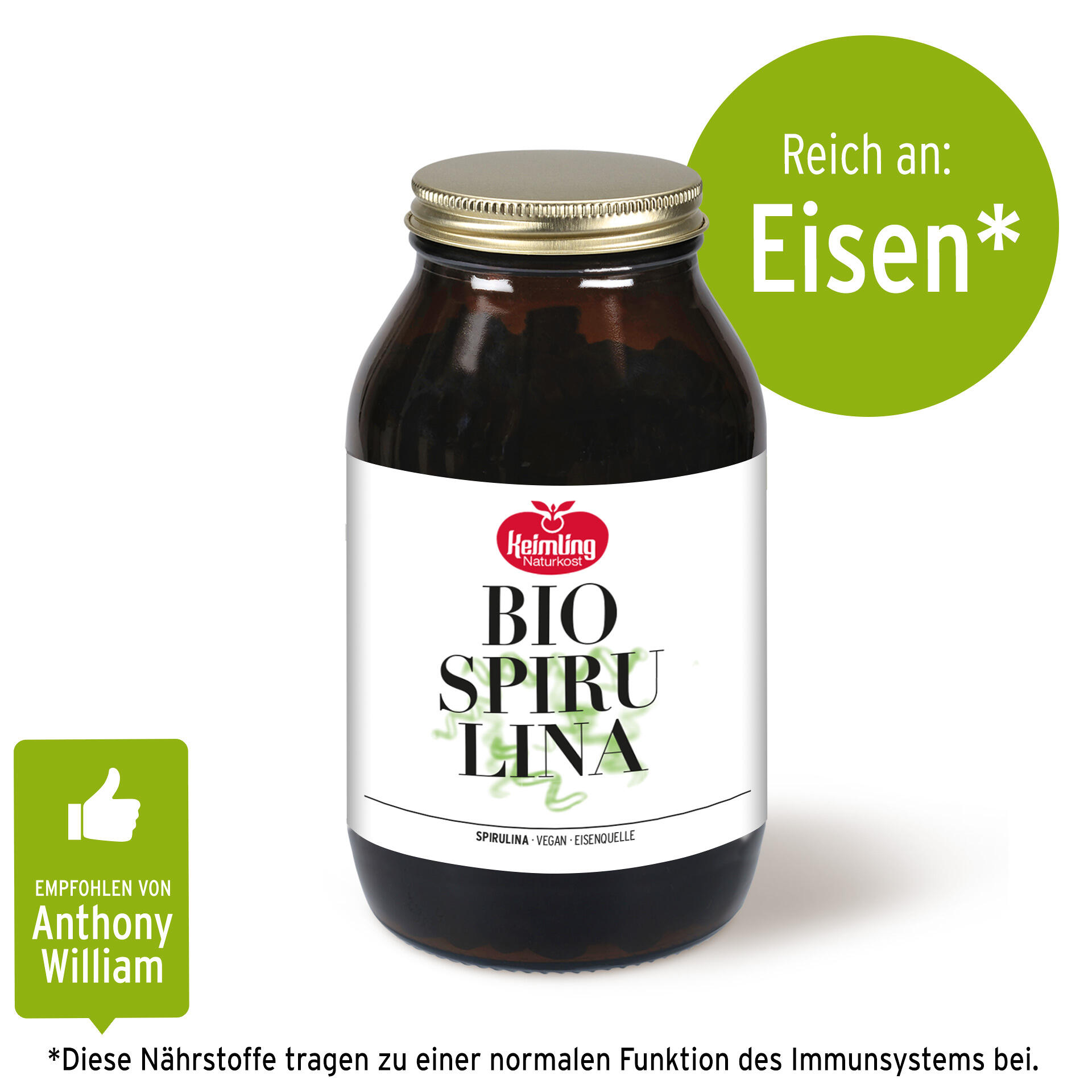 Spirulina pur Tabletten, bio 750 Tabl. 300 g Spirulina pur Tabletten, bio 750 Tabl. 300 g
