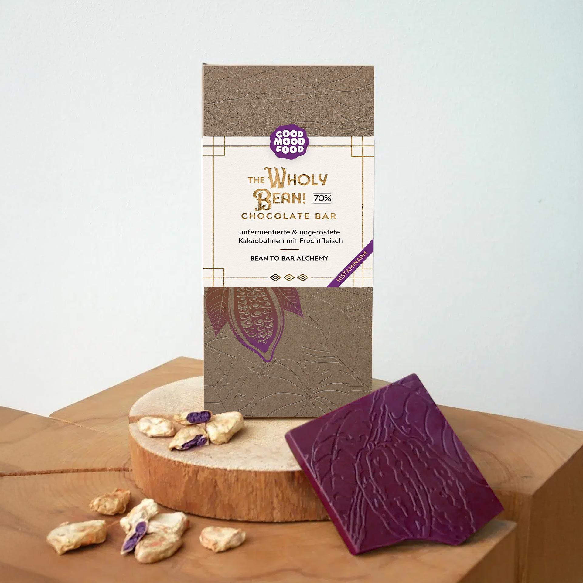 The Wholy Bean! Chocolate Bar, bio 70 g The Wholy Bean! Chocolate Bar, bio 70 g