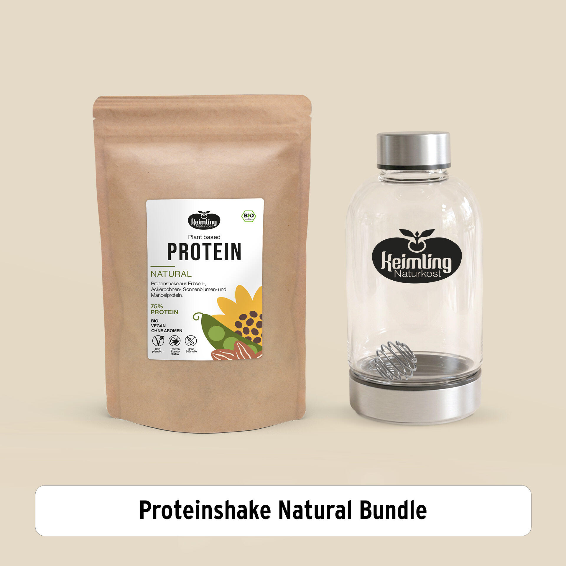 Bio Proteinshake Natural Bundle, 1000 g
