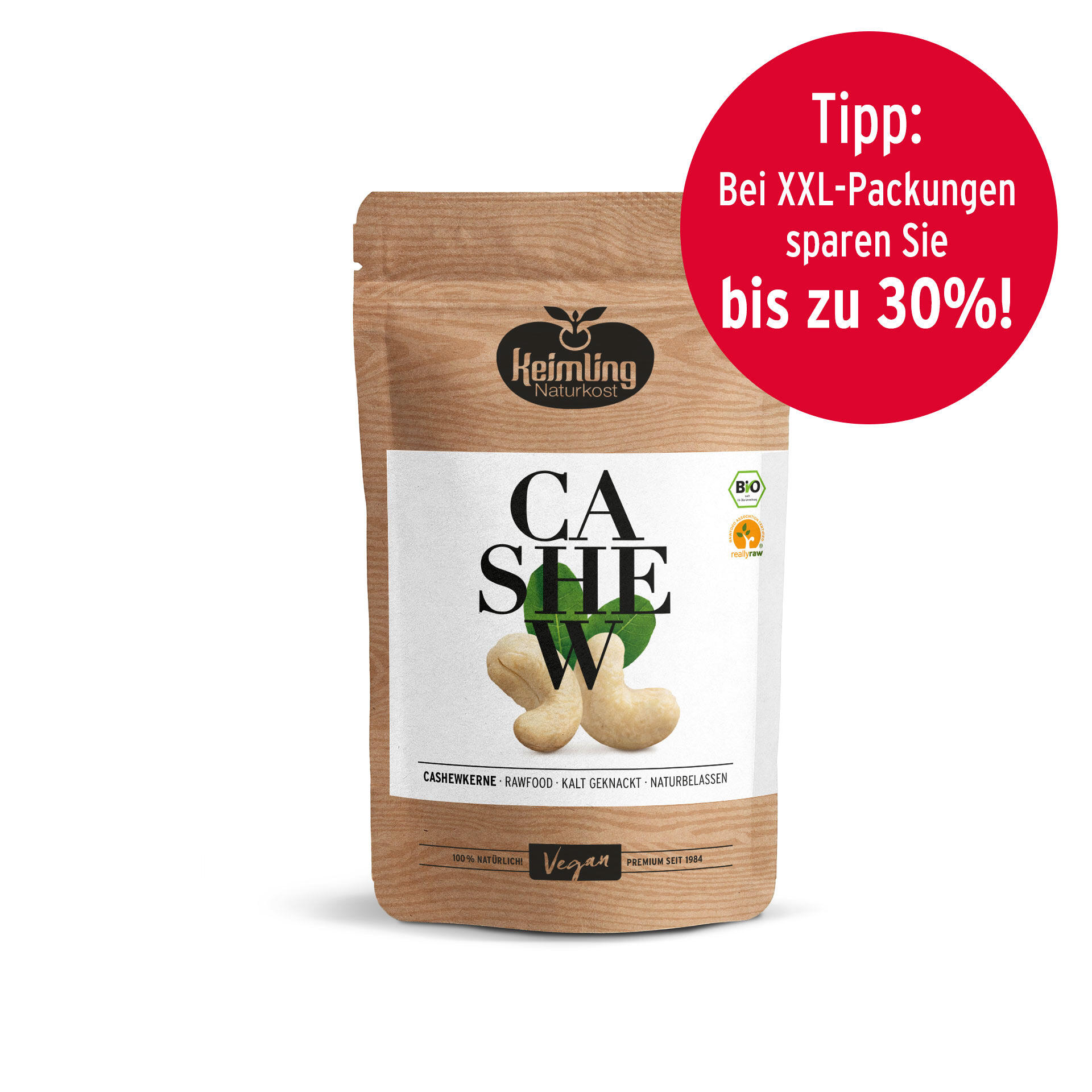 Cashewkerne ohne Haut, bio 200 g