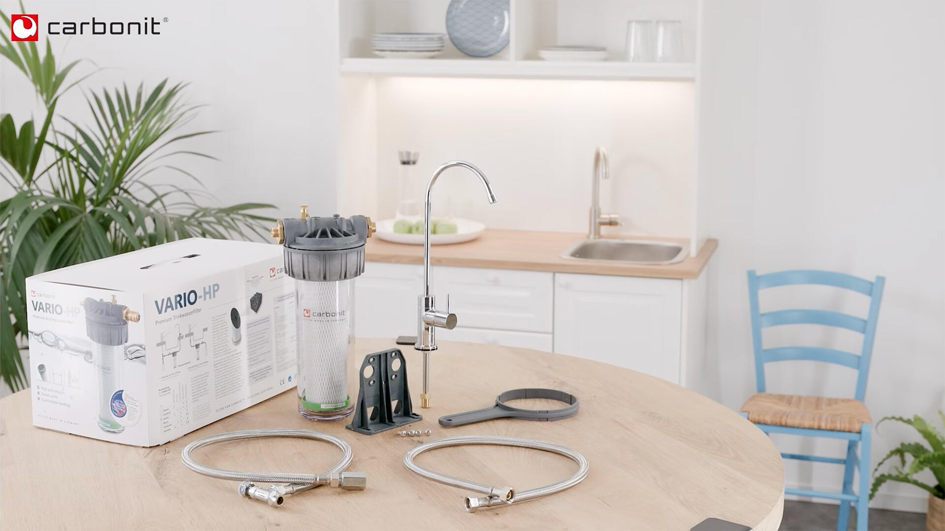 Carbonit VARIO under-sink water filter with vitaliser