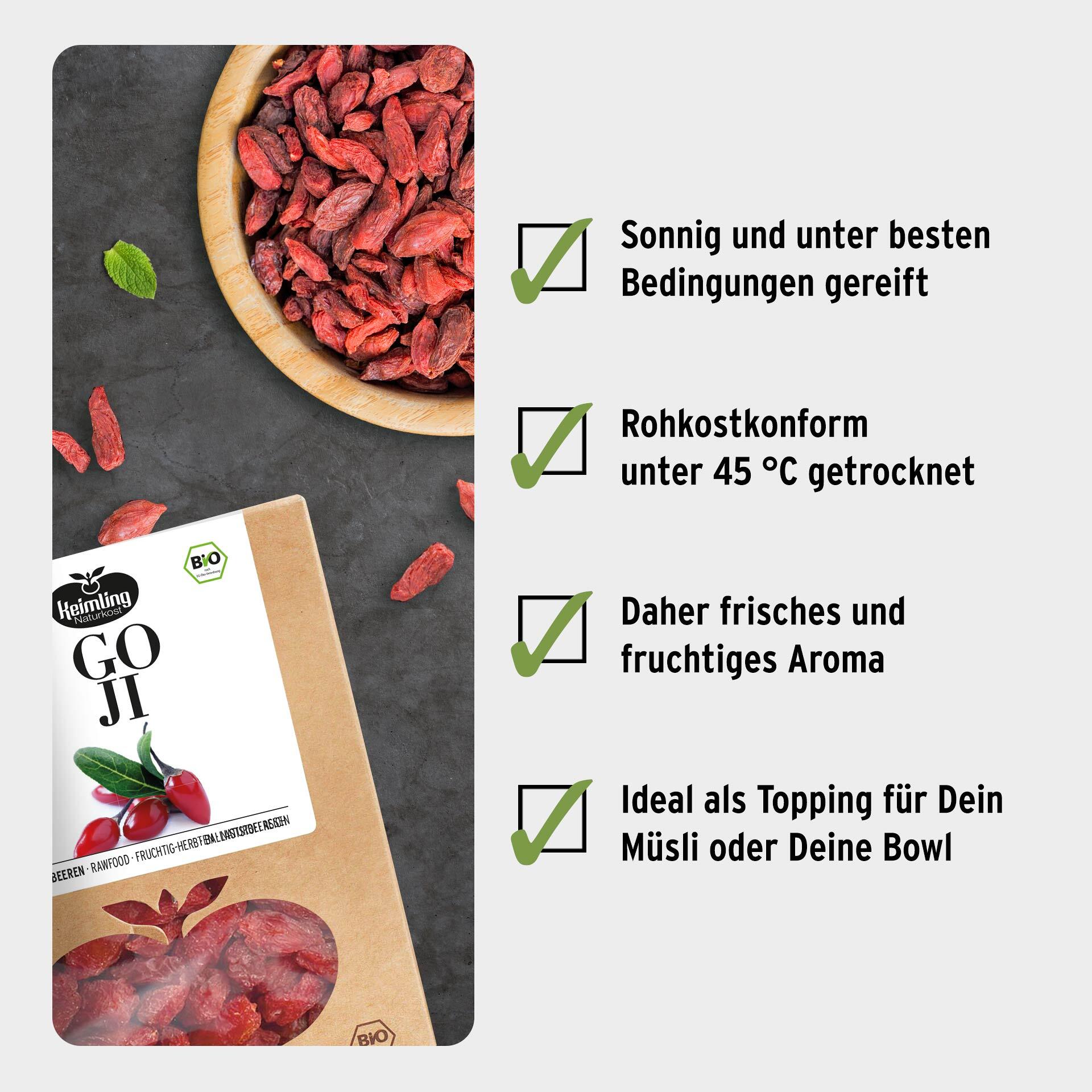Goji berries, organic 400 g