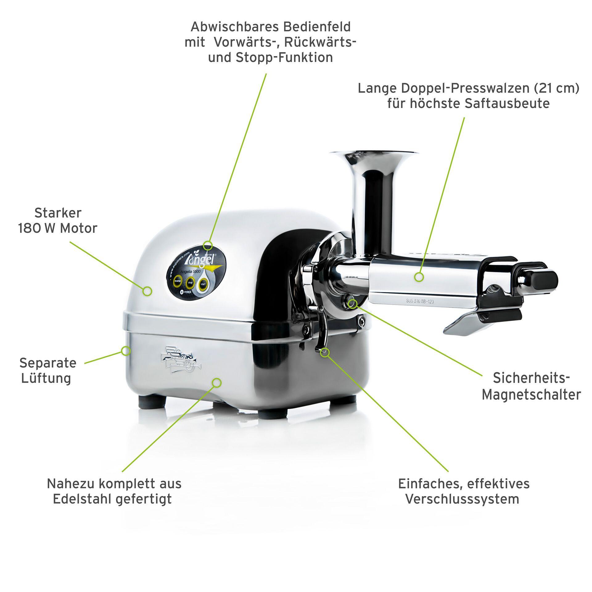 Angel Juicer 5500, neuwertig, leichte Gebrauchsspuren