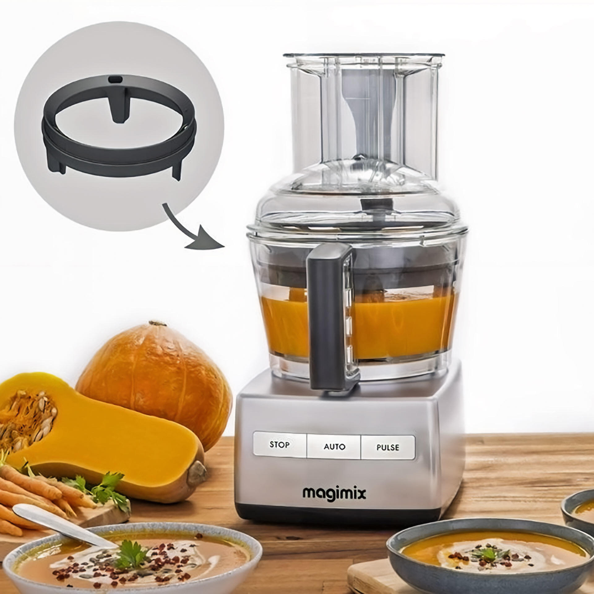 Magimix Cuisine Système 3200XL - Chrome-Matt mit schweizer Adapter Magimix Cuisine Système 3200XL - Chrome-Matt mit schweizer Adapter