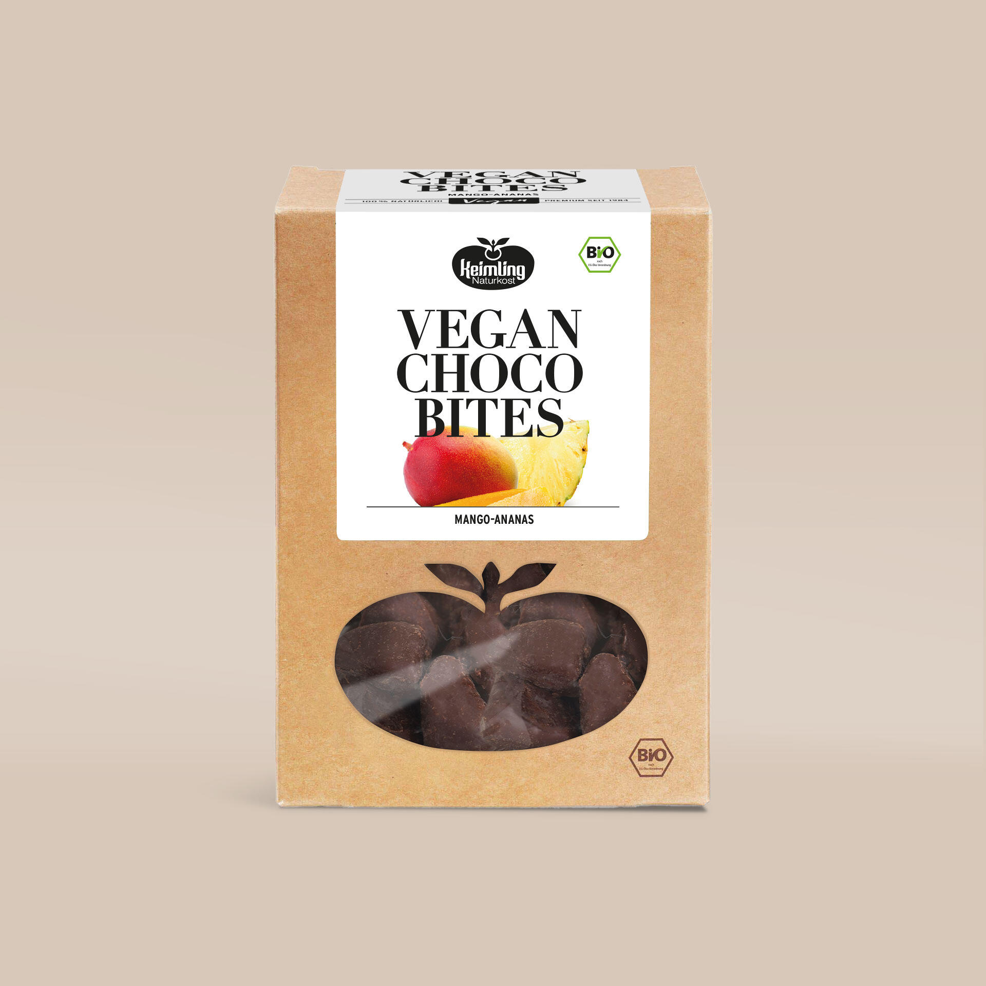 Vegan Choco Bites Mango-Ananas, bio