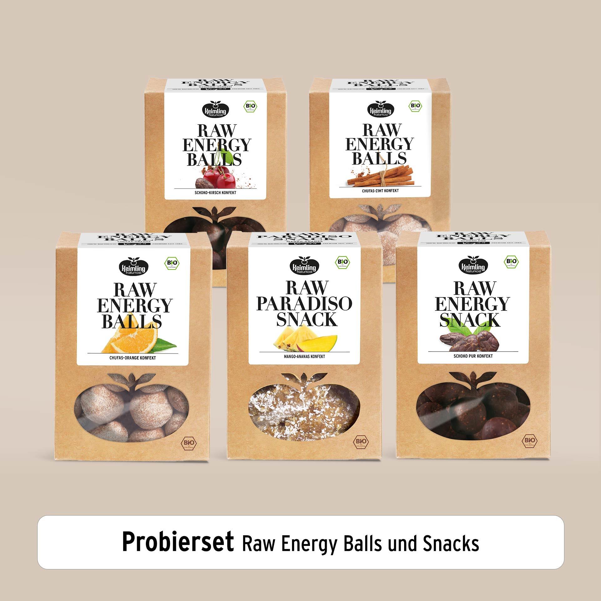Probierset Raw Energy Balls & Snacks, bio 1000 g
