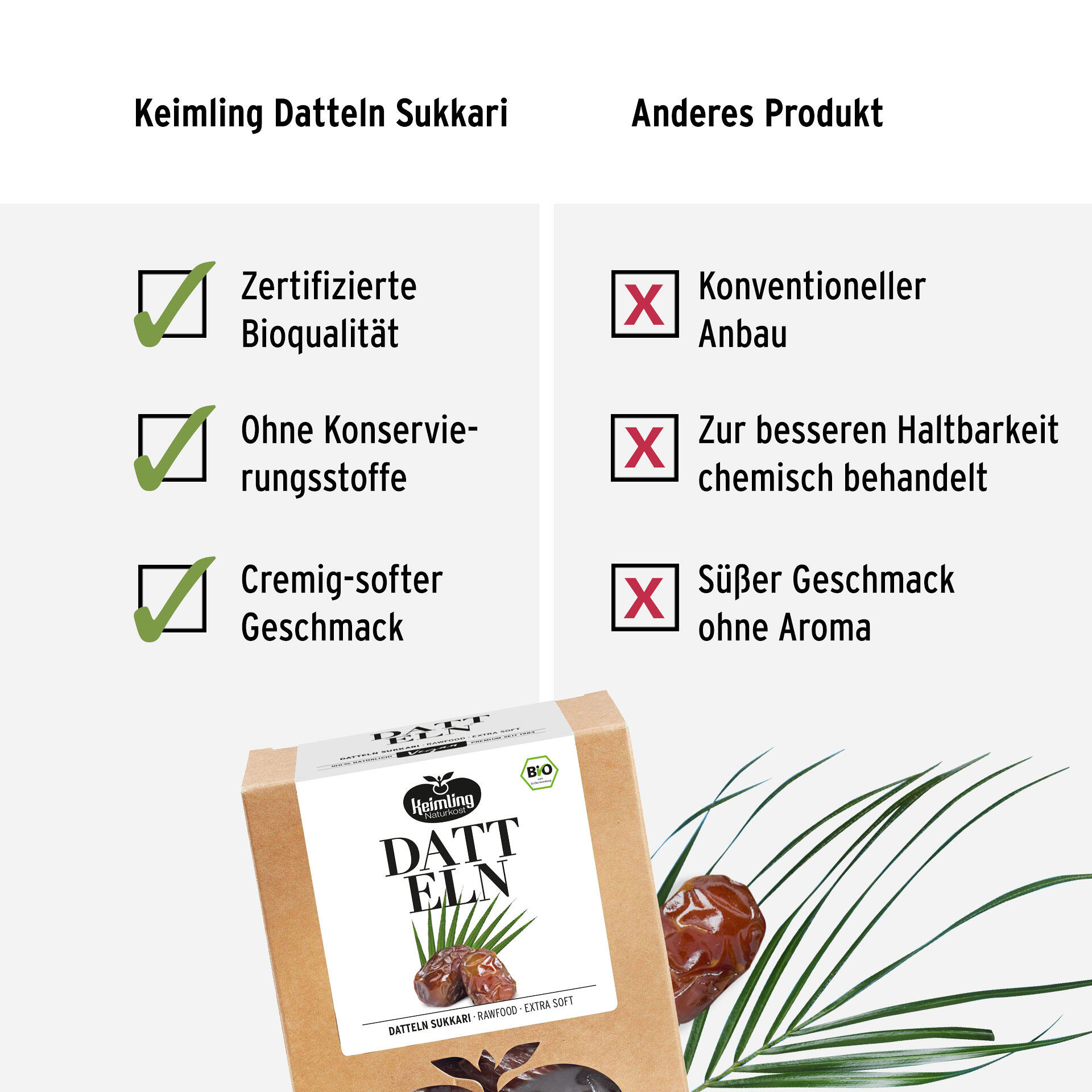 Datteln Sukkari, bio 200 g