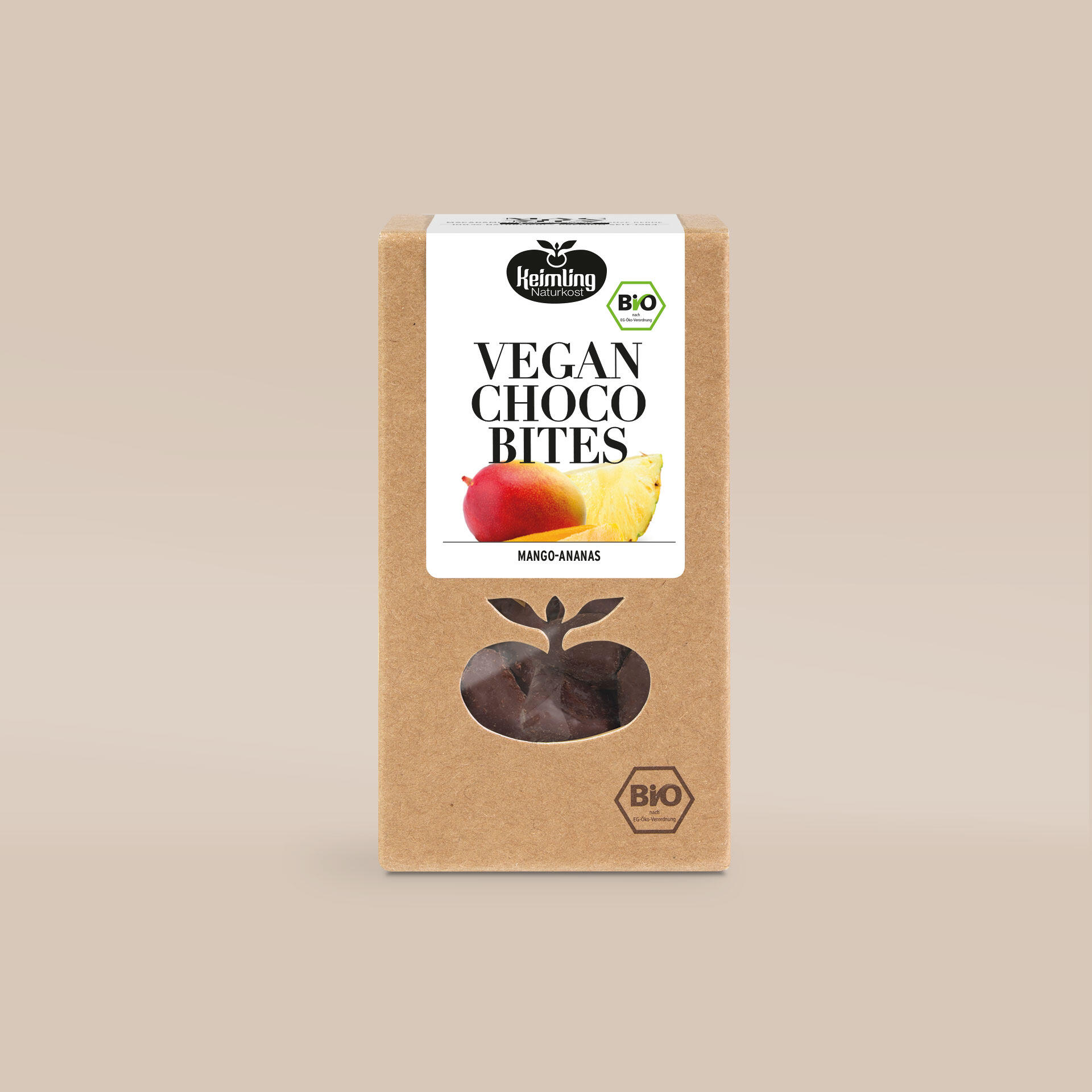 Vegan Choco Bites Mango-Pineapple, organic 100 g