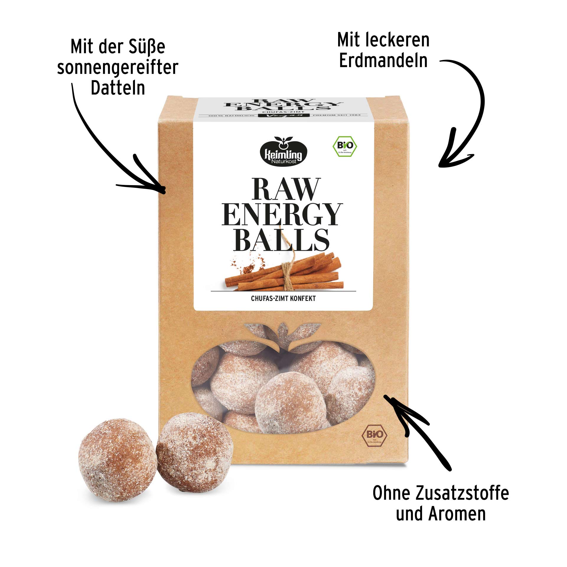 Probierset Raw Energy Balls & Snacks, bio 1200 g