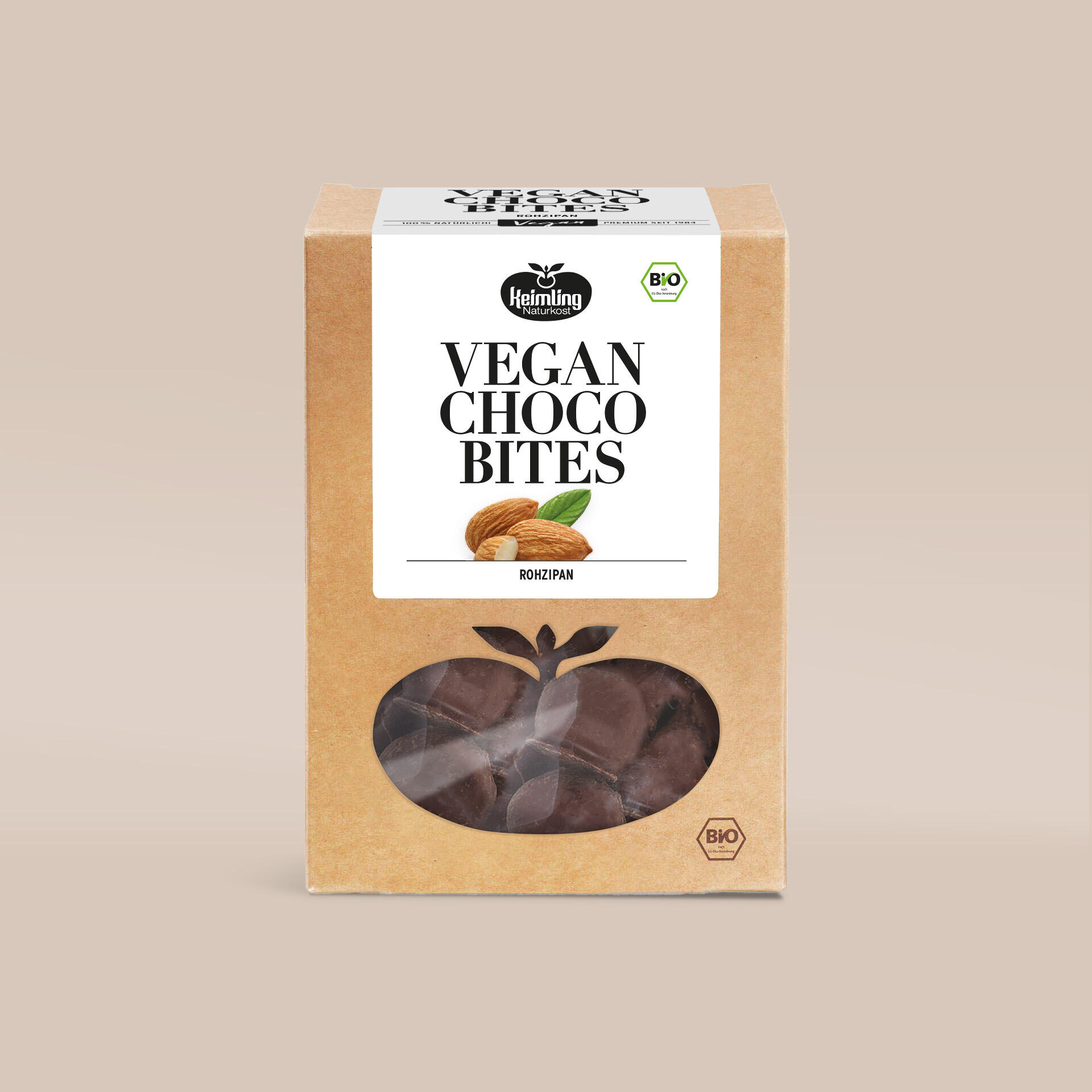Vegan Choco Bites Rohzipan, bio