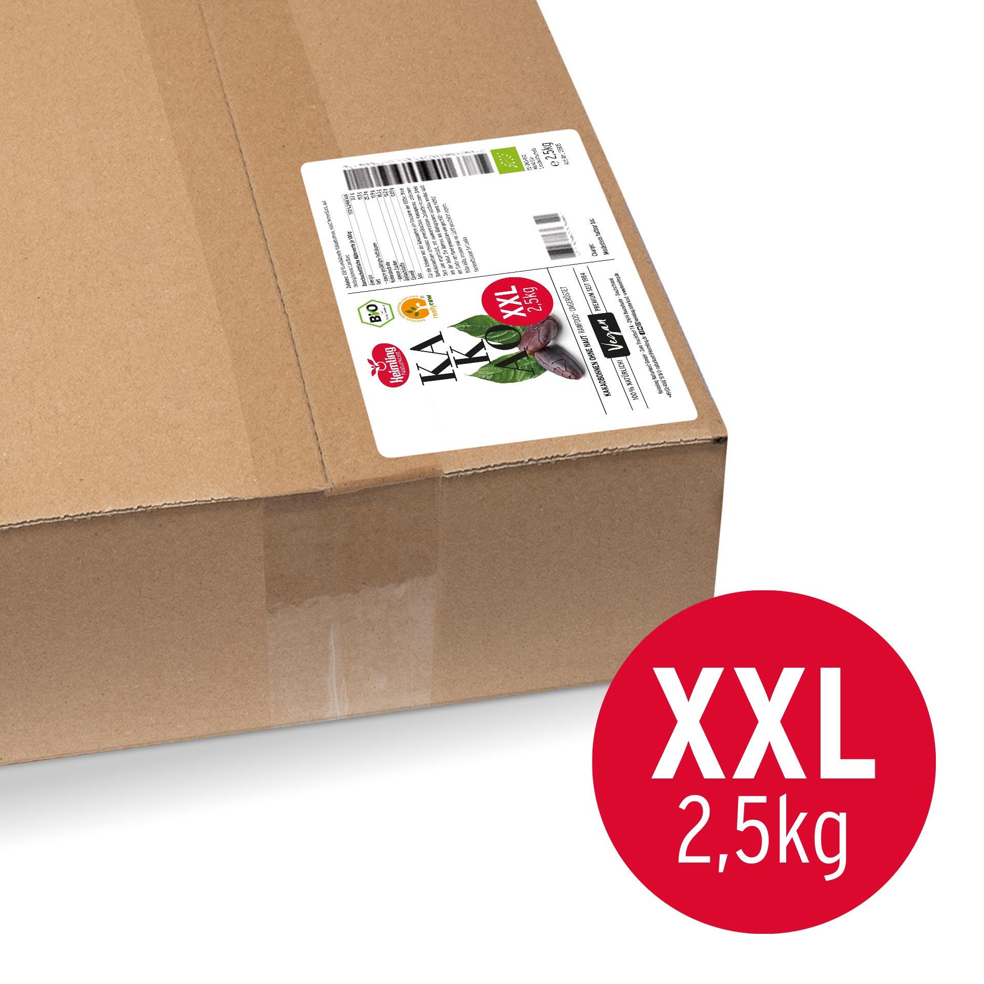 Enthäutete Kakaobohnen, bio 2.5 kg Enthäutete Kakaobohnen, bio 2.5 kg
