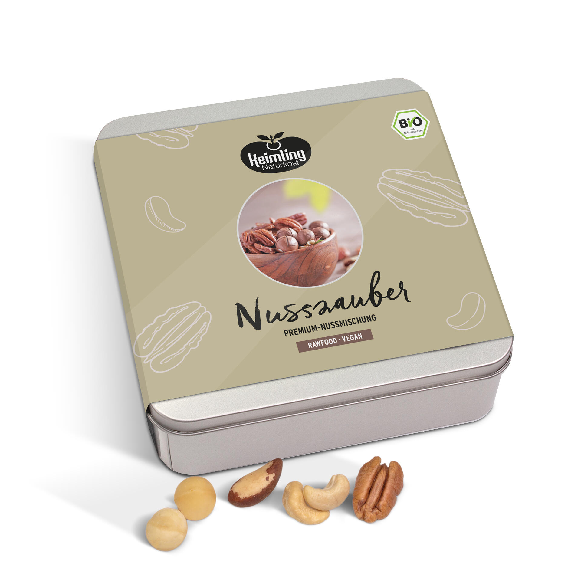 Geschenkdose Nuss Zauber
