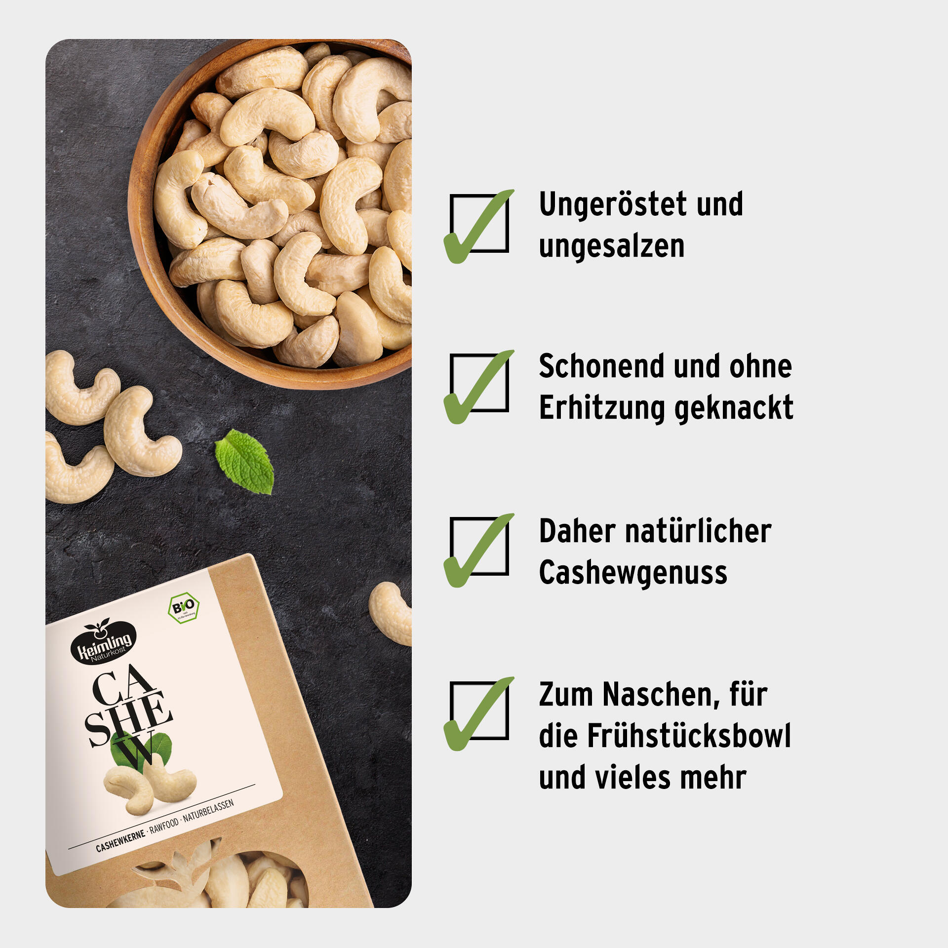 Cashewkerne ohne Haut 400 g