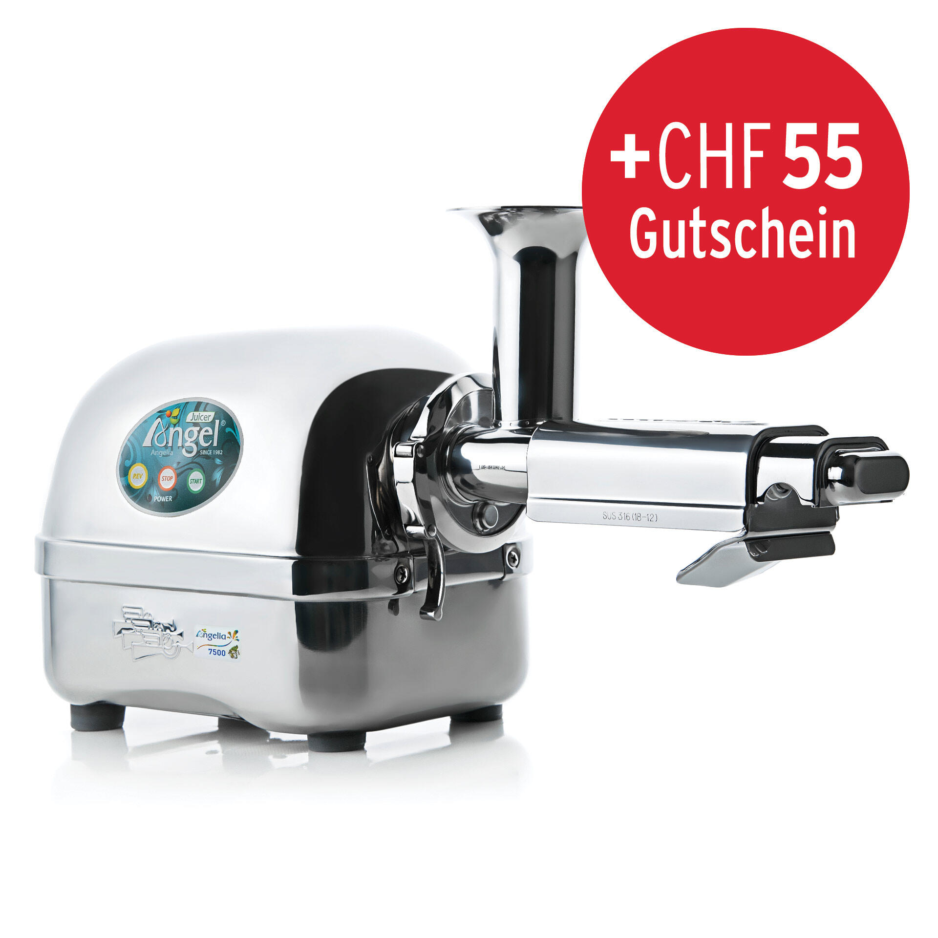 Angel Juicer 7500 mit Schweizer Stecker