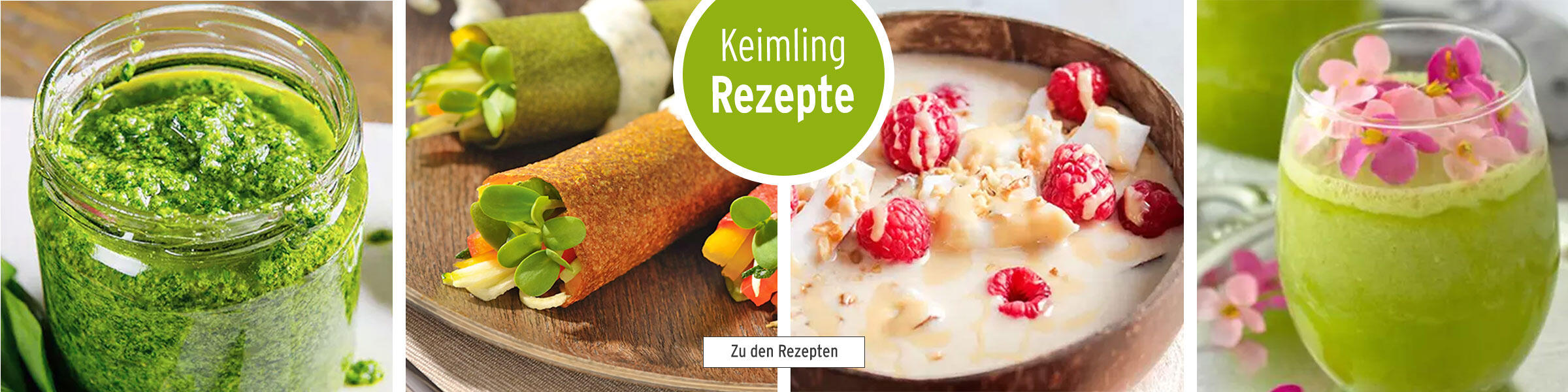 Ein Glas mit grüner, körniger Pesto-Sauce steht offen auf einem weißen Untergrund.