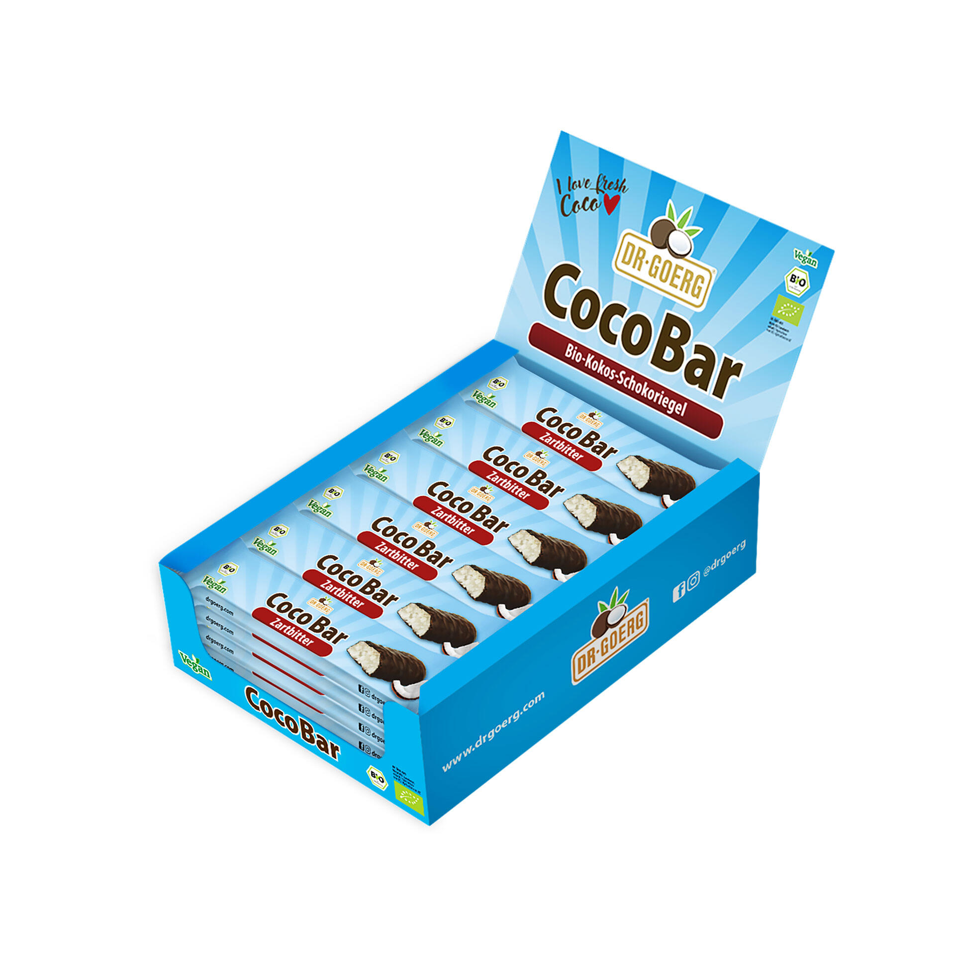 Dr. Goerg CocoBar Zartbitter, 24x40 g