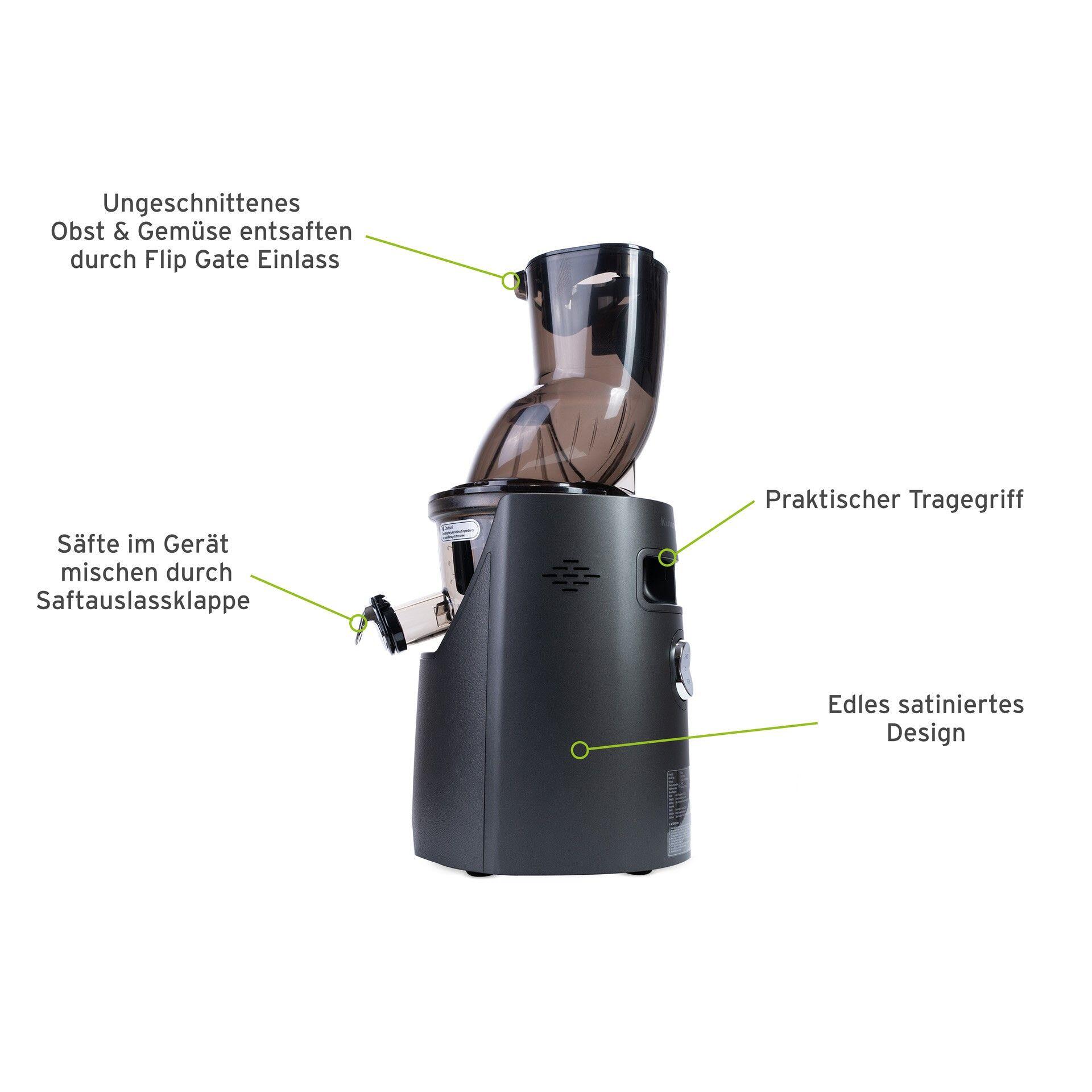 Kuvings EVO820 Entsafter gun metal neuwertig, leichte Gebrauchsspuren