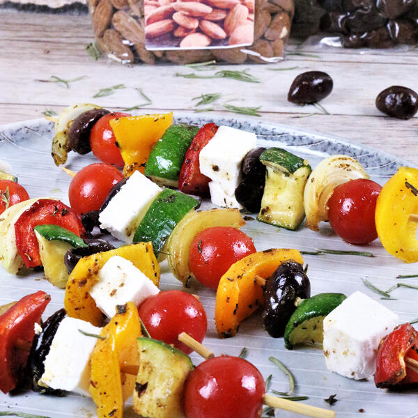 Griechisches Gemüseschaschlik
